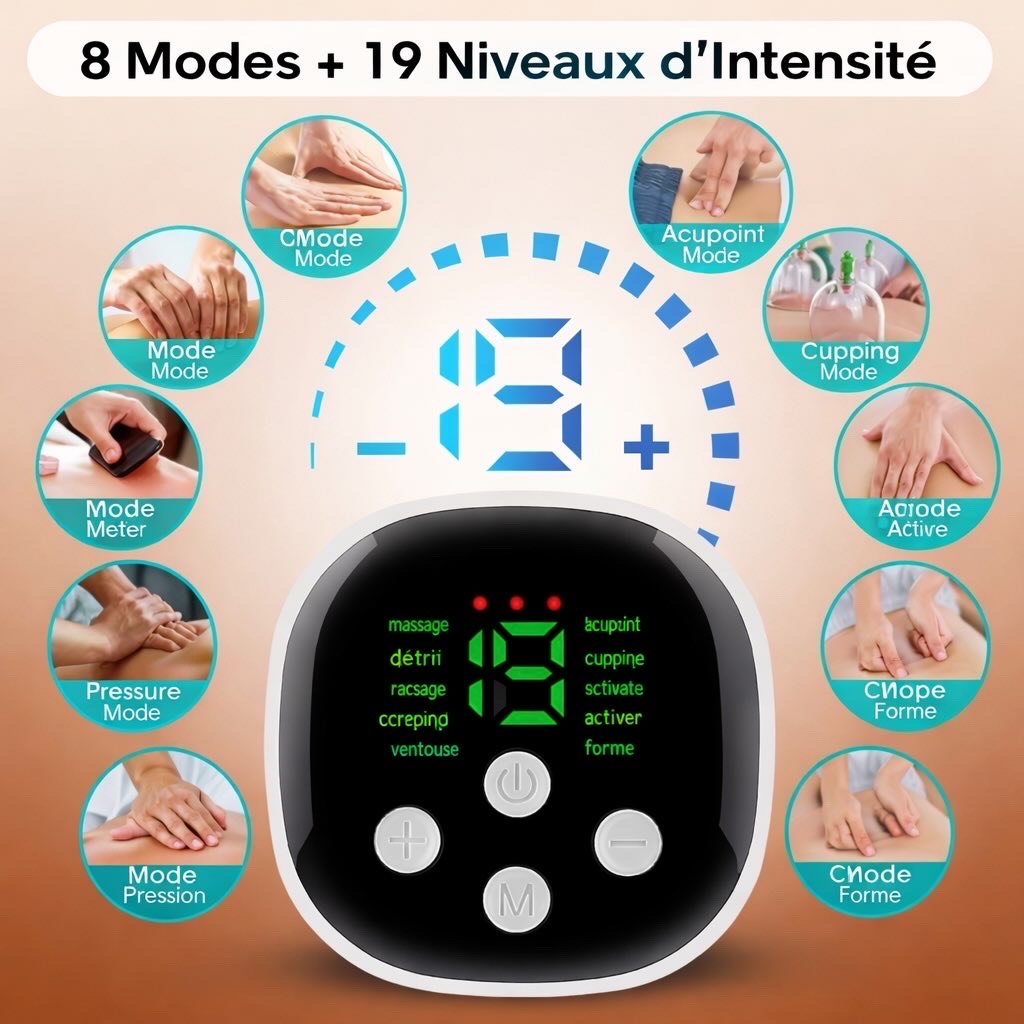 Masseur chauffant abdominal