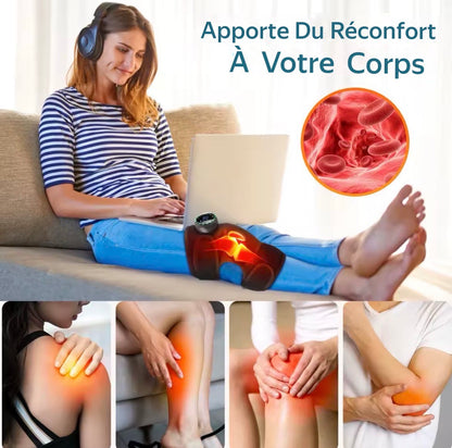Massage chauffant genouillère